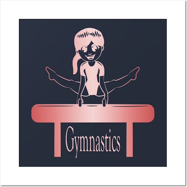 Gymnastics girl Wall Art by artsytee